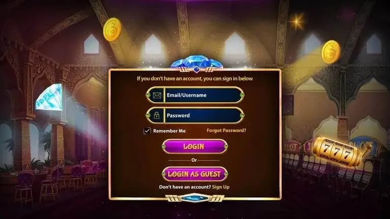 slot machine android source code login screen