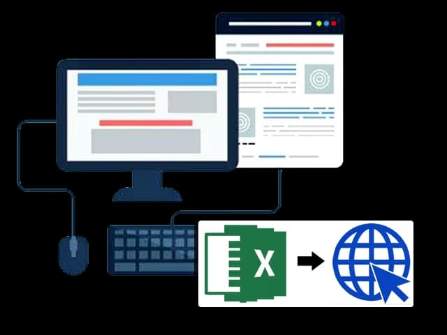 convert your excel into a web application