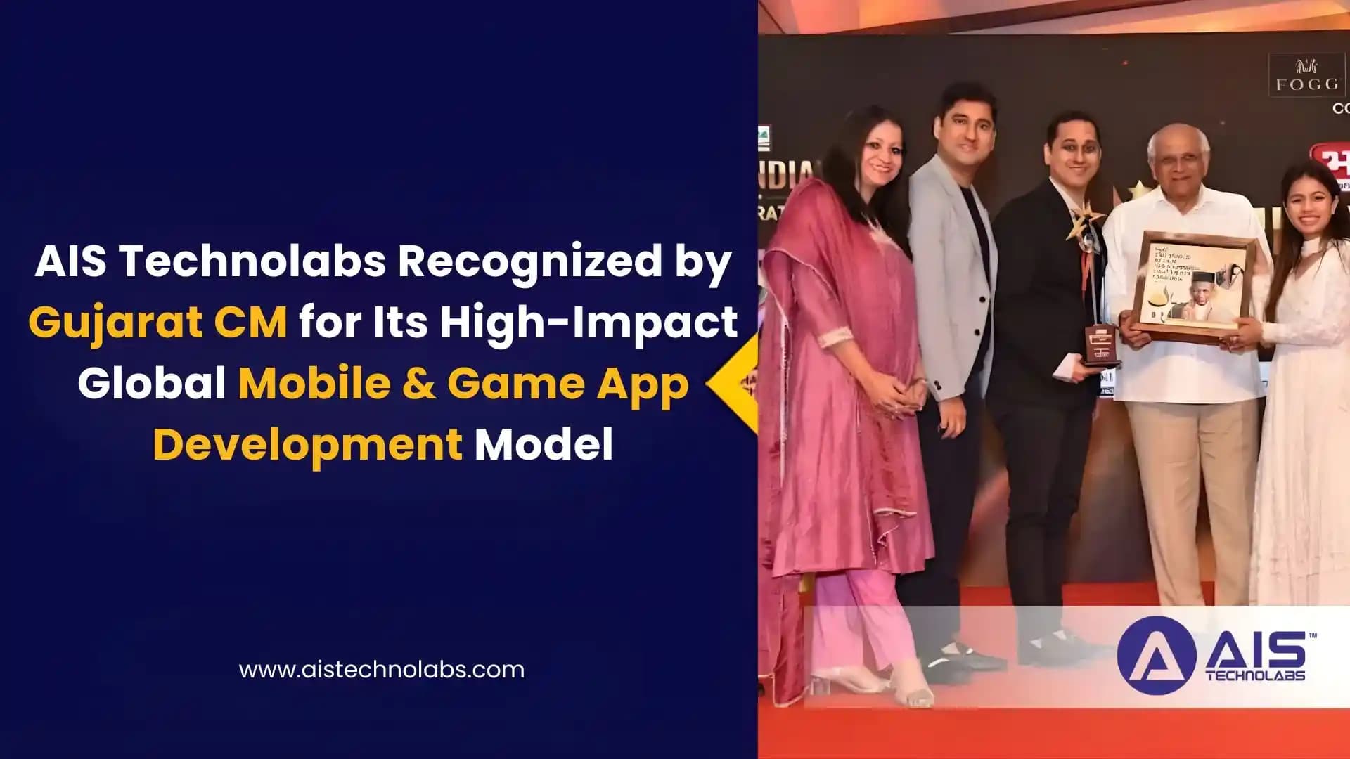 AIS Technolabs Honored by Gujarat CM for Its High-Impact Global Mobile & Game App Development Model