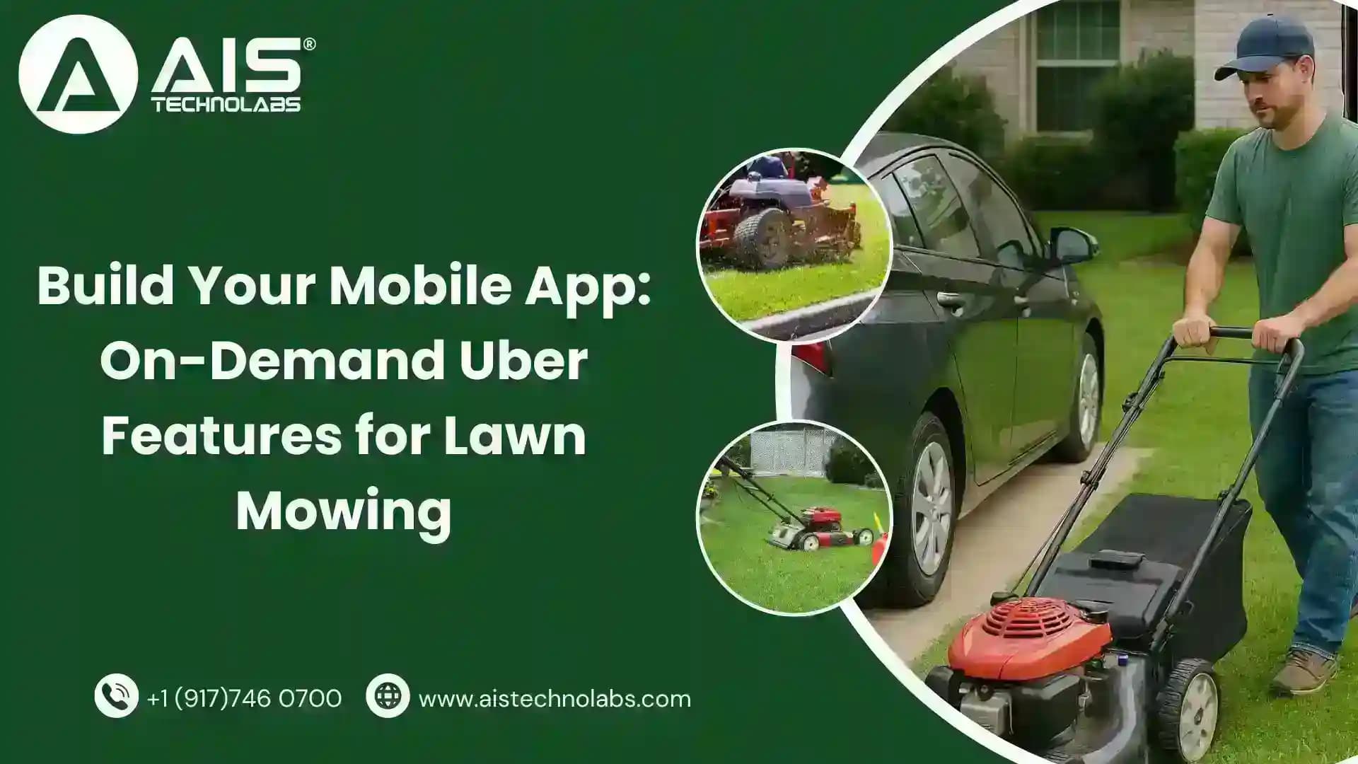 on-demand uber features for lawn mowing