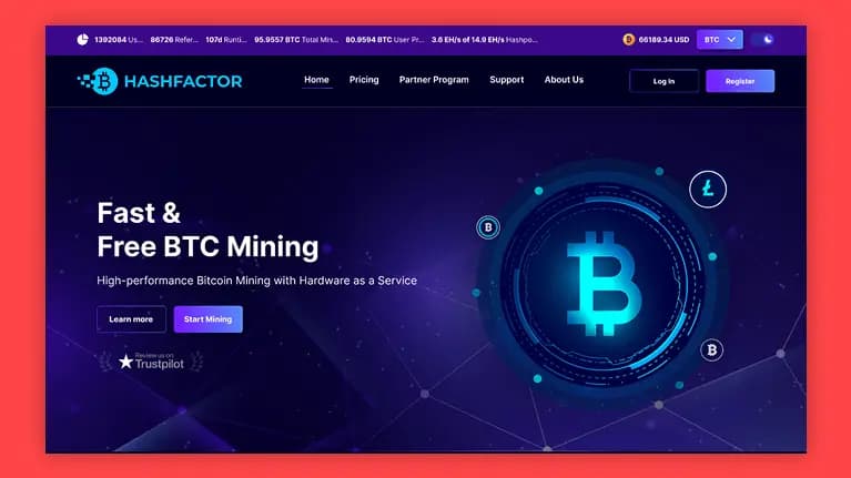 blockchain software home screen