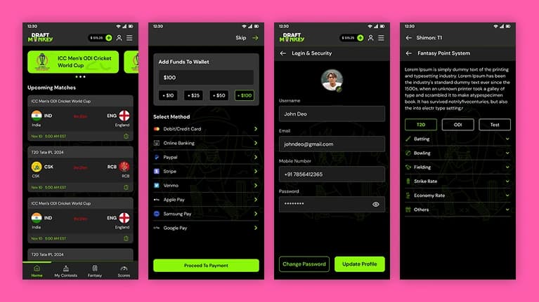 fantasy sports app screen 3
