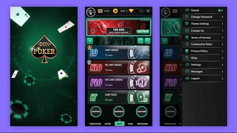 lobby screen white label poker software