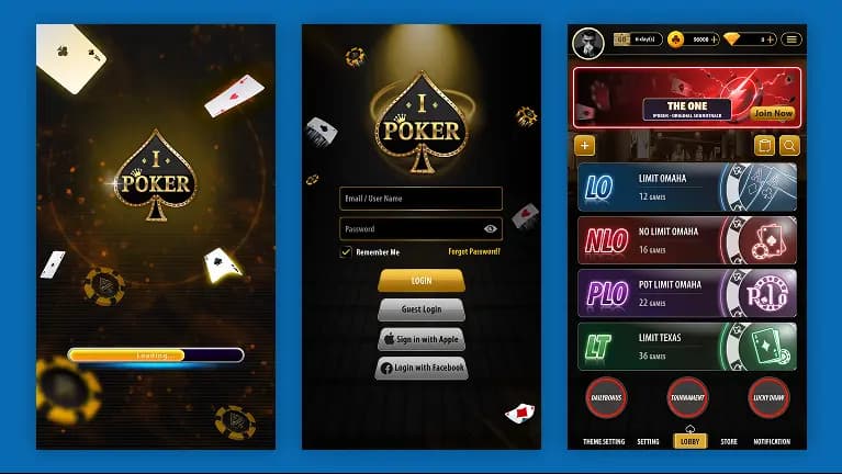 poker game login loading screen