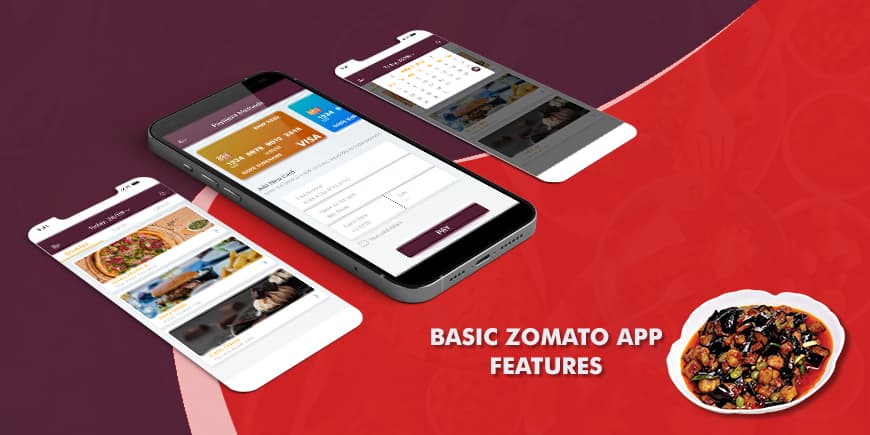 Basic Zomato App features Basic Zomato App features