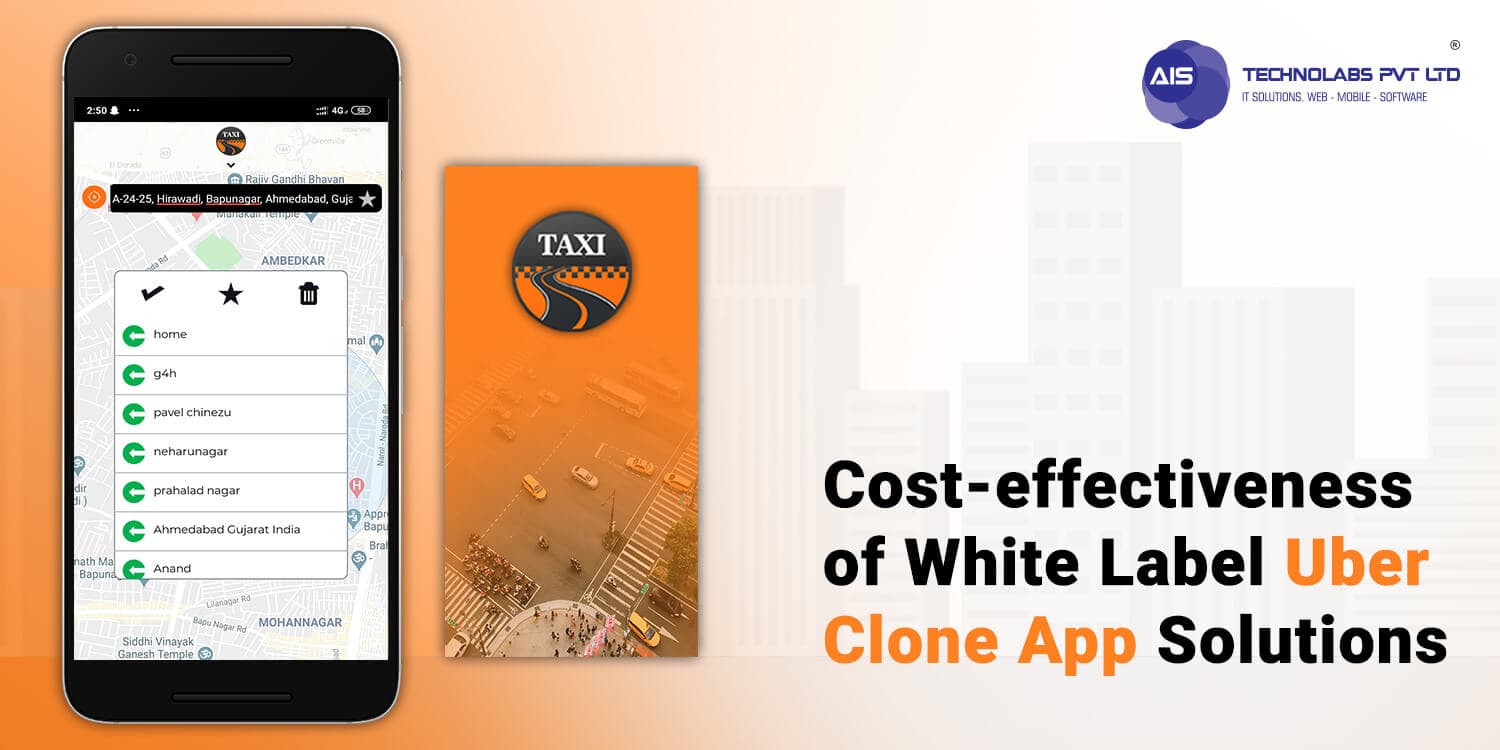 Cost effectiveness of White Label Uber Clone App Solutions White label uber clone app