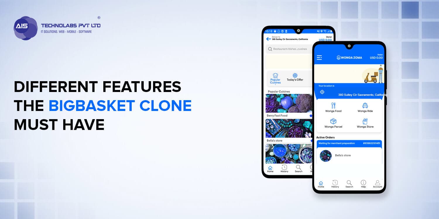 Different Features the BigBasket Clone must have BigBasket Clone