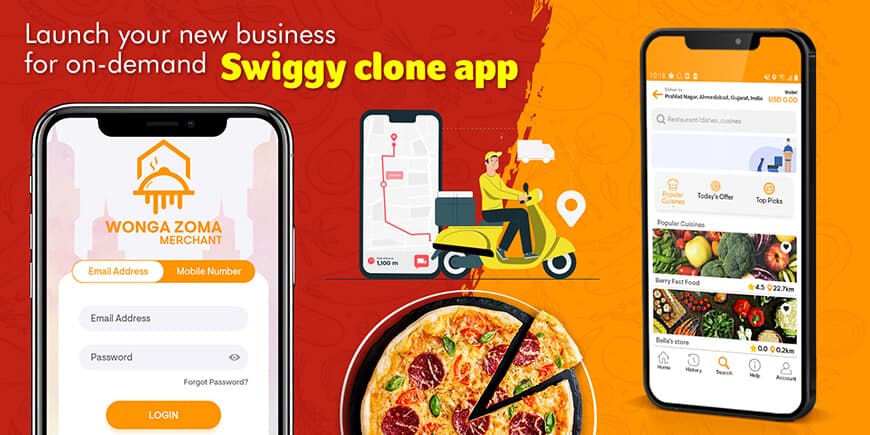 Launch your new business for on demand Swiggy clone app Swiggy clone app