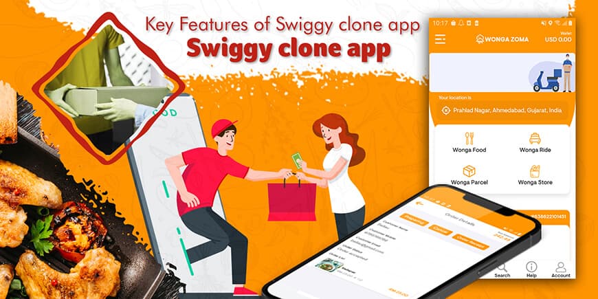 Key Features of Swiggy clone app Features of Swiggy clone app