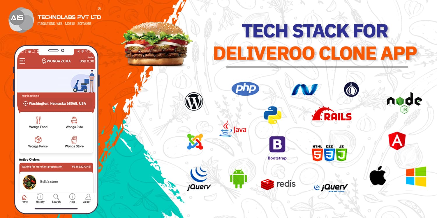 Tech Stack For Deliveroo Clone App tech stack for deliveroo clone app