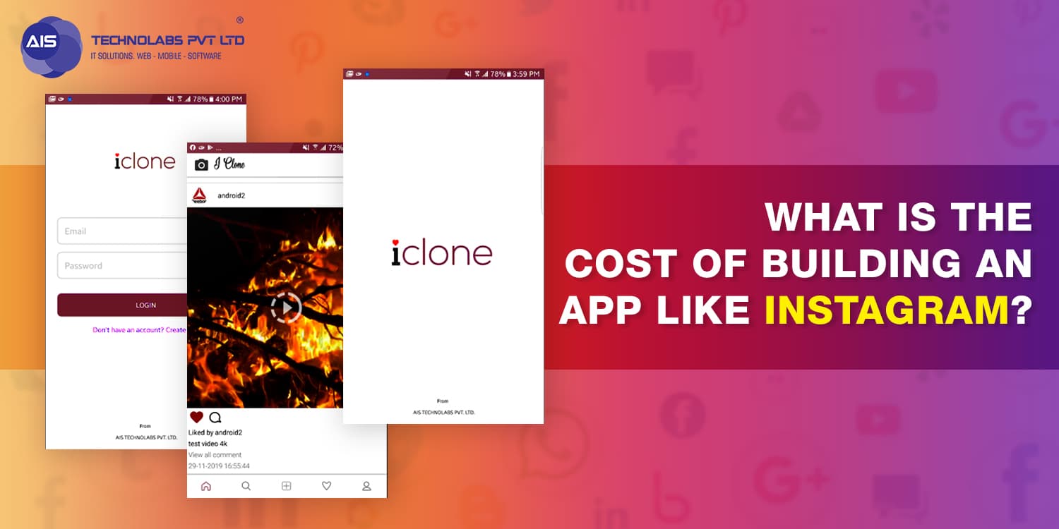 What is the cost of building an app like Instagram app like Instagram