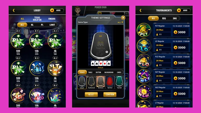 casino software lobby, theme setting, tournament screen casino software lobby, theme setting, tournament screen