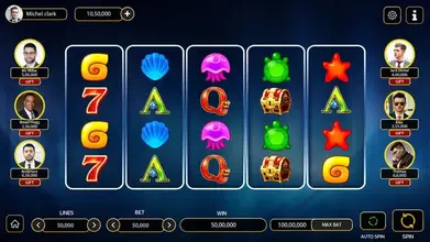 fortune theme slot game interface screen