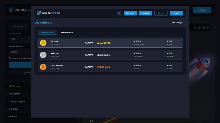 avitor leaderboard screen avitor leaderboard screen