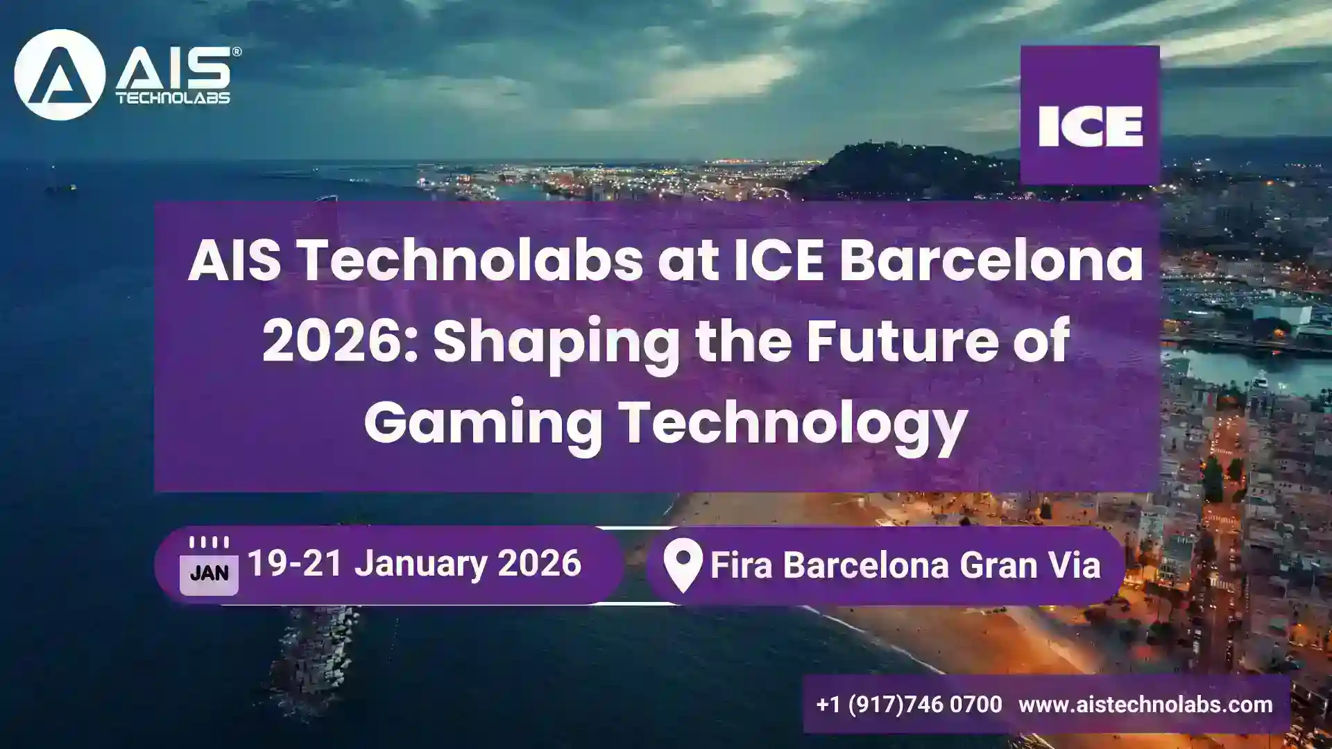AIS Technolabs at ICE Barcelona 2026: Shaping Future Gaming