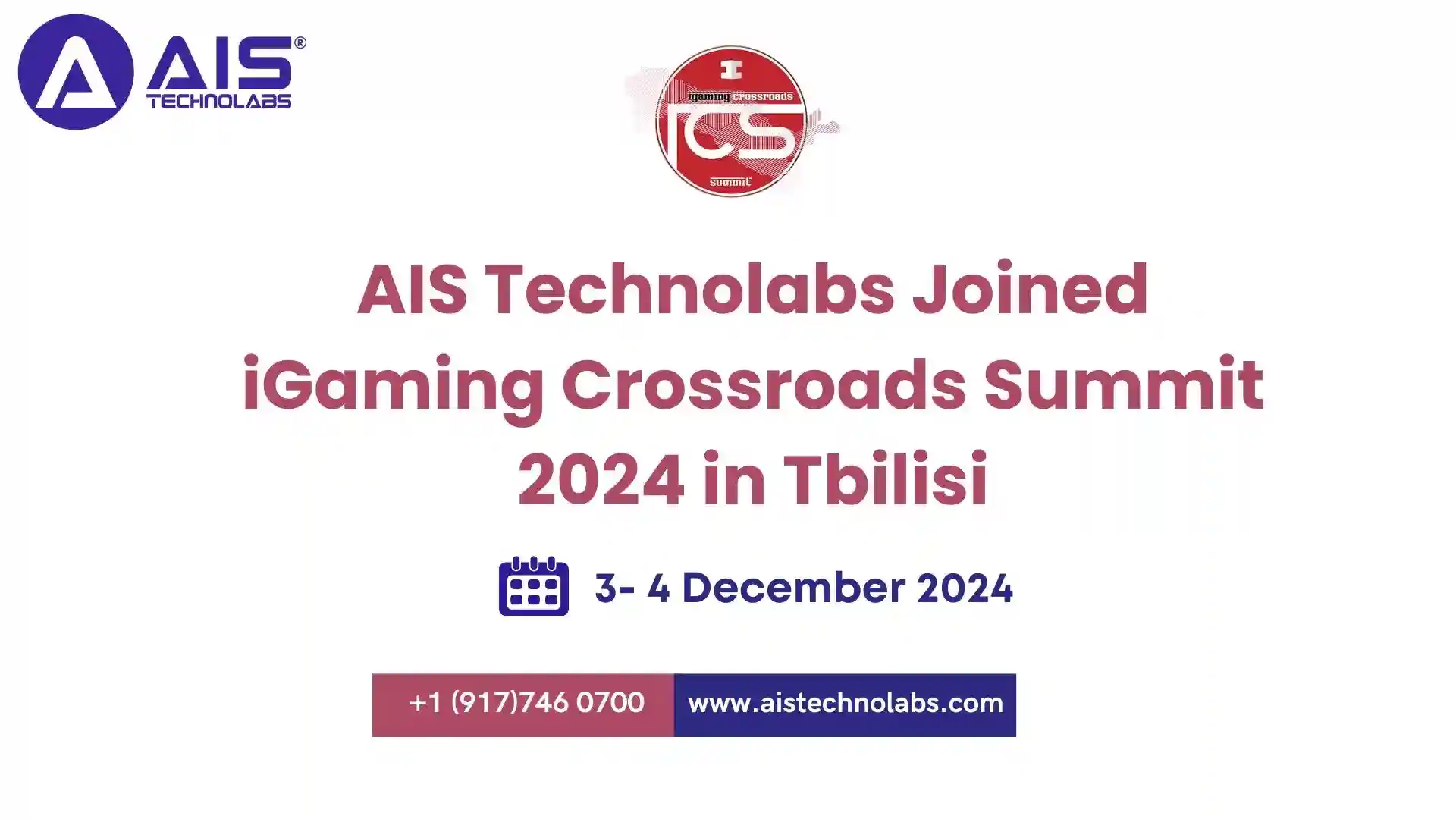 AIS Technolabs at iGaming Crossroads Summit 2024
