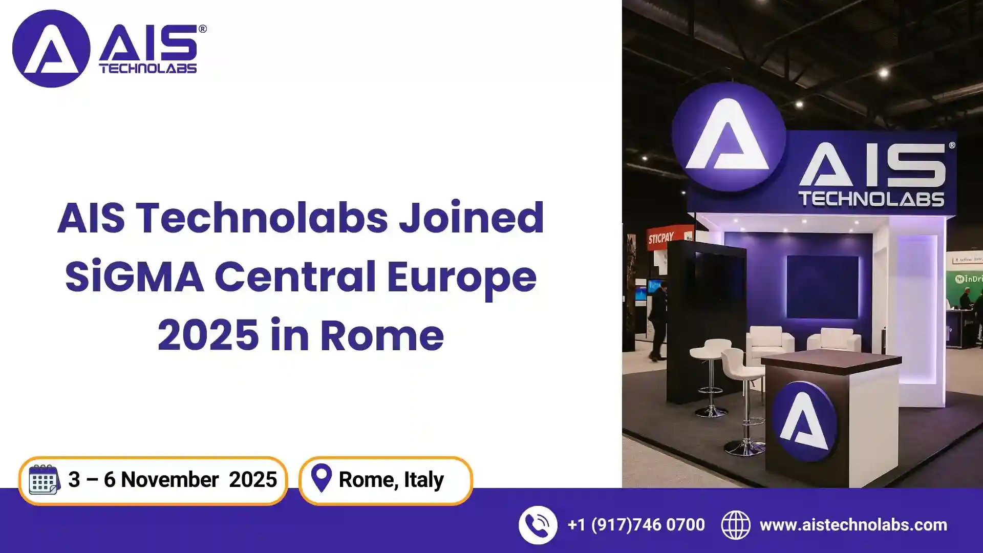 AIS Technolabs at SiGMA Central Europe 2025 in Rome