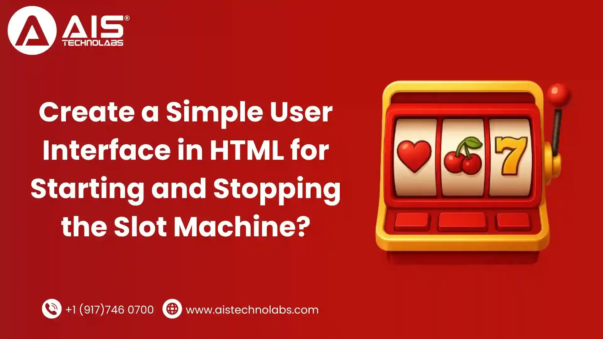 Create a Simple Slot Machine UI in HTML: Start &amp; Stop