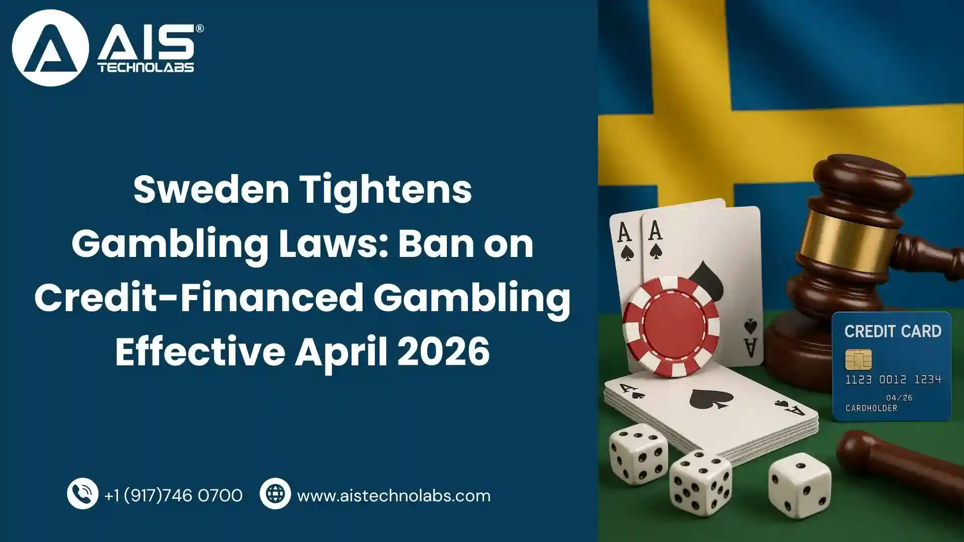 Sweden to Ban Credit-Financed Gambling from April 2026
