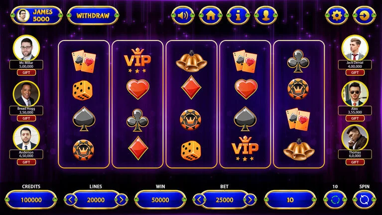 Casino Theme Screen