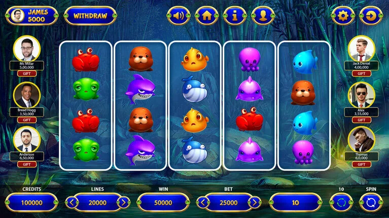 Underwater Theme Screen