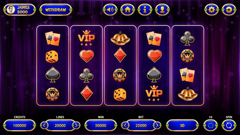 Classic-Style Casino-Theme Screen