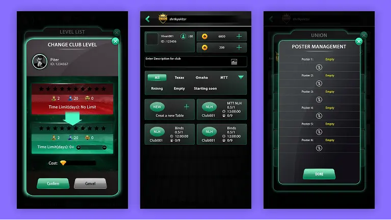 change club level screen white label poker software change club level screen white label poker software