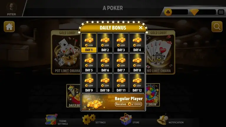 chinese poker software bonus screen