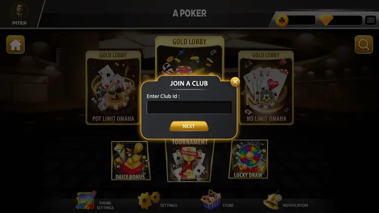 chinese poker software join club screen